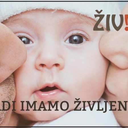 Magnetek za avto - RADI IMAMO ŽIVLJENJE! (16 × 10 cm)