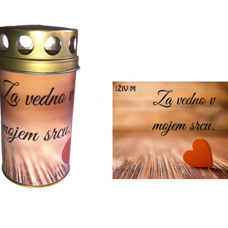 Ekološka spominska sveča "Za vedno v mojem srcu"