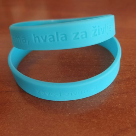 Zapestnica Mama, hvala za življenje - modra